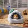 Warm Hamster Cotton Nest Windproof Guinea Pig Insulated Nest Small Pet Sleeping House  Pet Supplies