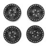 4pcs RC Car Wheel Professional Aluminium Alloy Replacement RC Wheel Rims for 1 10 RC Cars Black