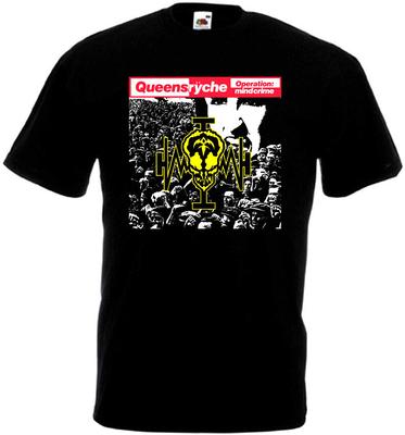 Queensrÿche Operation: T-shirt Mindcrime nera heavy metal tutte le taglie S-5XL