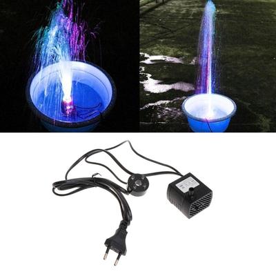 Mini Water with LED Light Quiet for Pond Aquariums Hydroponics Fish Garden Fountain