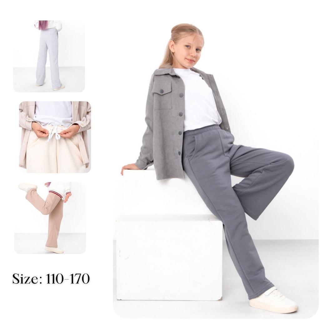 Gefütterte Palazzo-Hosen für Mädchen - Warme Winterhose Winter 6437-104 HC