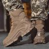 Men's Waterproof High-Top Outdoor Military Boots - Non-Slip, Wear-Resistant, Comfortable Combat Boots
