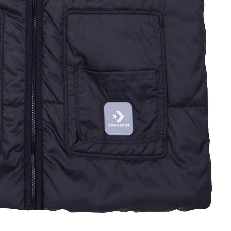 Converse Vests Women's Black Stand Collar Moderate Other Unisex 10023724-A01