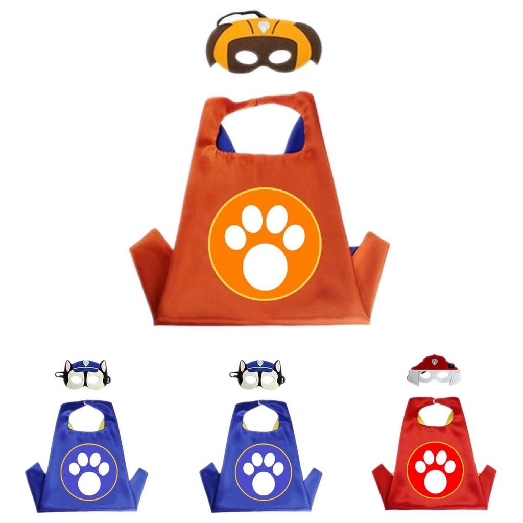 Vibrant Paw Patrol Cosplay Set For Kids With Colorful Cloak And Mask Included