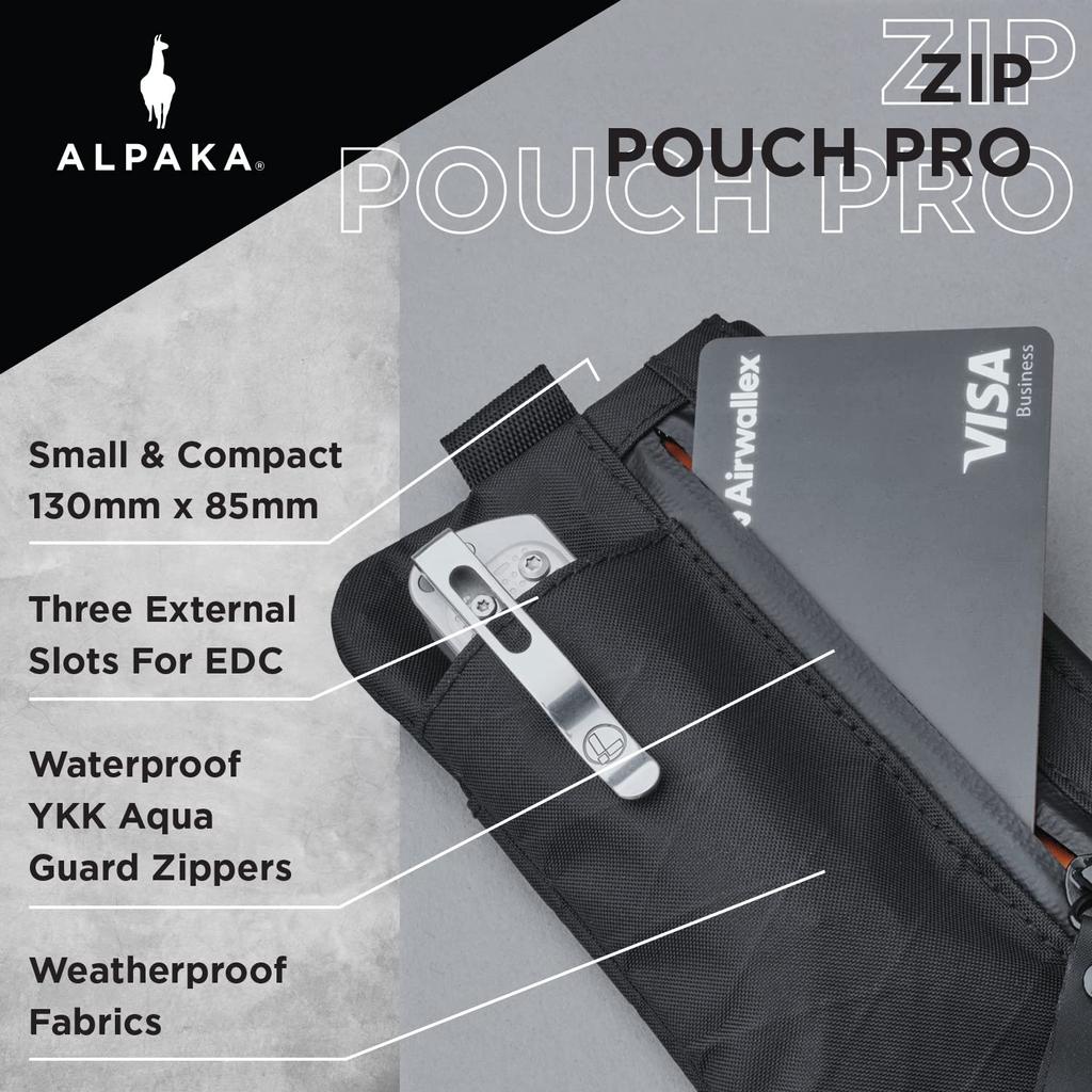 Pouch Zip Pouch PRO [ALPAKA] [Alpaca] Men's (Black VX21)