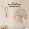 Wall-mounted No-punch Suction Cup Swivel Pot Lid Hanger