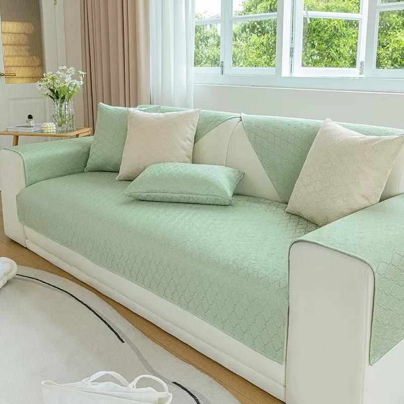 

Новый высокоточный жаккард — простой и модный, атмосферный, однотонный, нескользящая диванная подушка, универсальный чехол, тканевое полотенце. 90*210