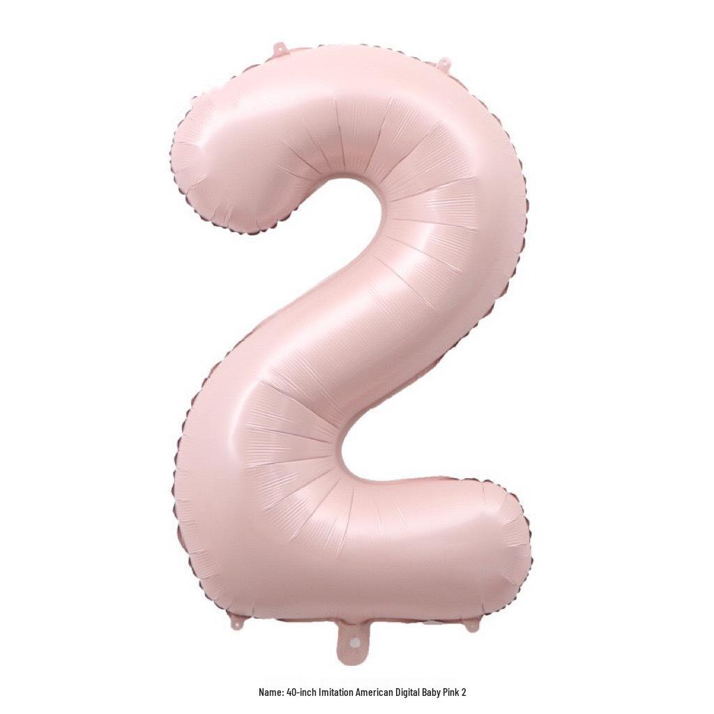 40-Inch Cream Number Balloon for Kids' First Birthday Party Decoration
