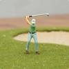 1:64 Golf-Miniaturen Mikrolandschaft Dekoration Golferfiguren Lebendige Posen Spieler