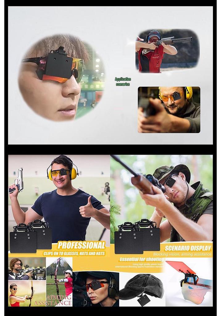 International Archery Shooting Glasses with Eye Shield Patches