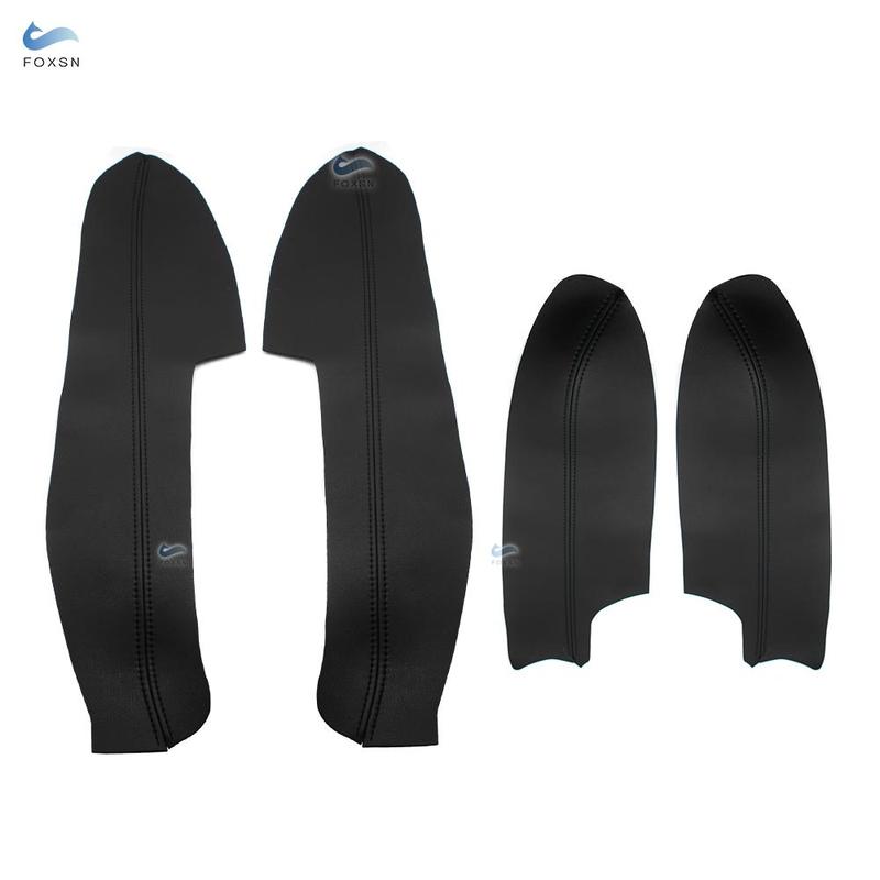 Voor Nissan Qashqai J11 2016 2017: Bekleding van microvezelleer voor de armsteun aan de binnenkant van de deur (voor Qashqai 2018).