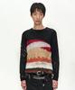 ADSB ANDERSSON BELL Black Hand-Crocheted Crew-Neck Sweater Atb1551M(Black)