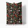 Festive Christmas Throw Blanket Cozy Reindeer Snowman Holiday Home Decor Gift Idea Winter Warm Cozy Plush Blanket