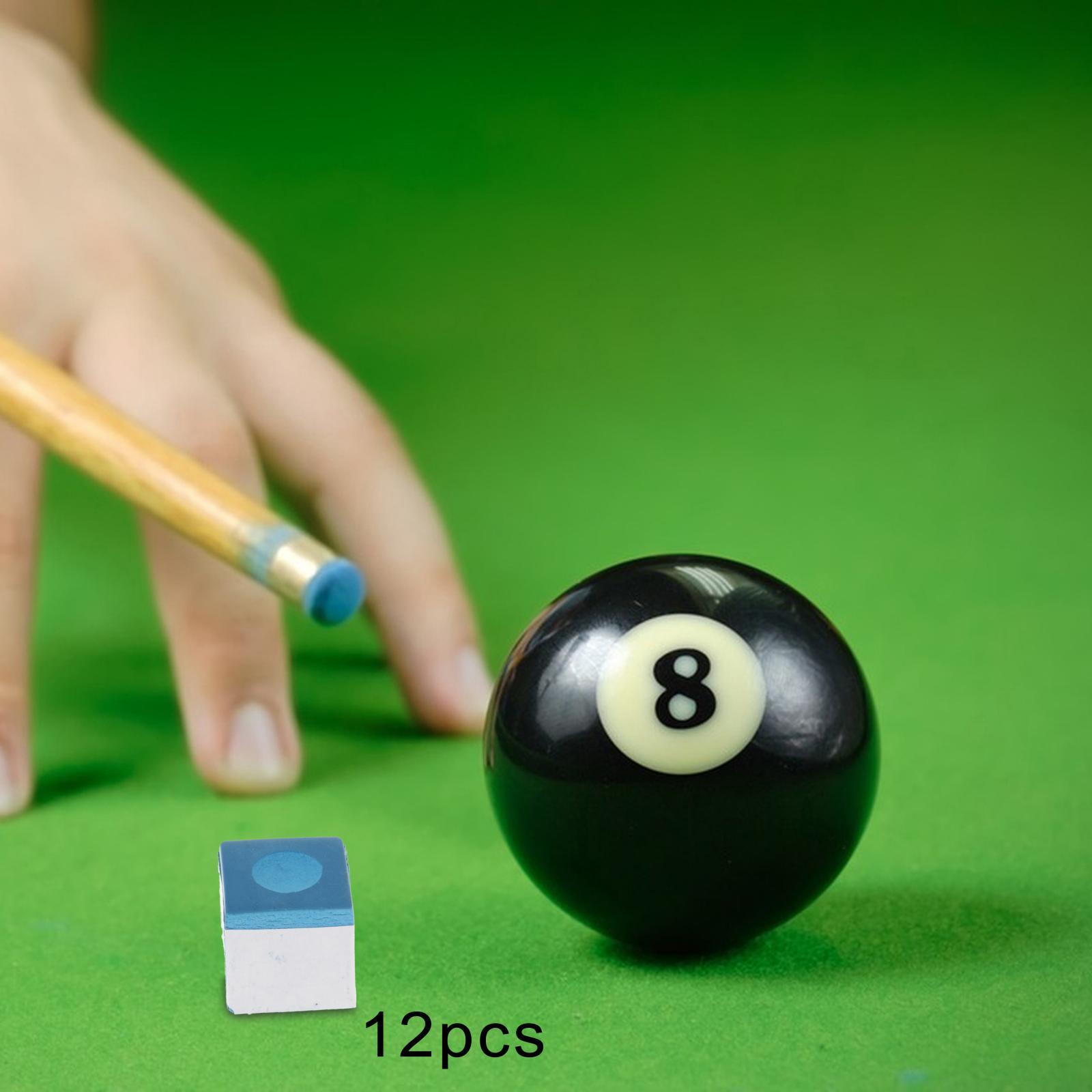 12Pcs Billiard Pool Cue Chalks Fine Texture Smooth Coating for Ball Pool Chalk
