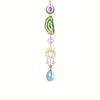 1pc Crystal Suncatcher, Window Hanging Sun Catcher with Prism and Agate Slices, Used for Home Garden Wedding Decoration