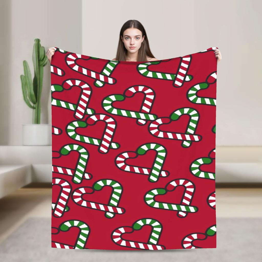 Plaid & Holiday Christmas  Flannel Blanket Autumn  Super Warm Bedding Throws for Kids Adult Bedroom Bedspread Sofa Bed Cover