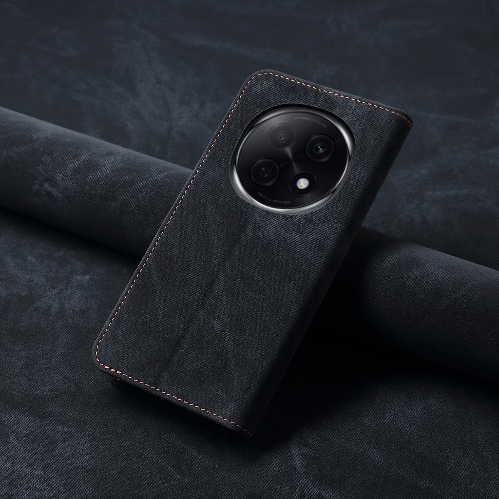 For Oppo F29 Pro 5G (Global)/A5 Pro 5G (China) Case Jeans Cloth Texture Anti-Scratch Leather Stand Phone Cover