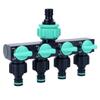 Versatiles Plastic Water Dispenser 4 Way Division With Ball Valves Suitable for Multiple Outdoor Applications