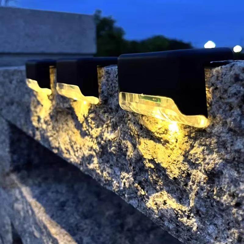 Christmas Outdoor Solar Decorative Light Patio Courtyard Passage Guardrail Step Lamp Outdoor Garden Borders Terrace Fence Light