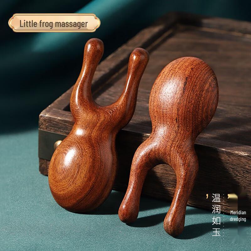 Многофункциональный Инструмент для Гуаша и Массажа Лягушка из Сандалового Дерева