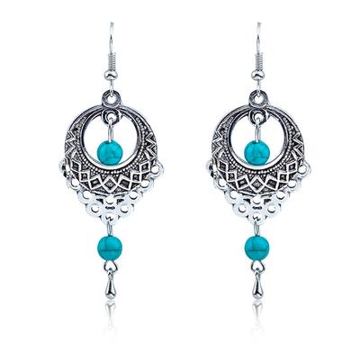 Mode Retro Ethnische Wind Hohl Tropfen Ohrringe Böhmischen Quaste Ohrringe Weiblichen Schmuck