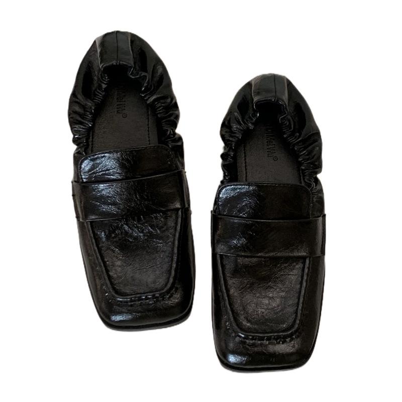 2025 Autumn Trendy Retro Square Head Loafers for Women
