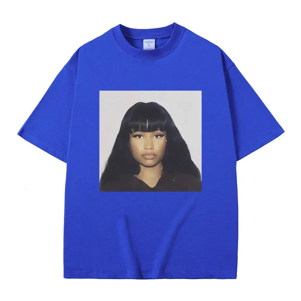 Rapper Nicki Minaj Graphic Print T Shirts Men Women Hip Hop Fashion Casual Tshirts Unisex Vintage Tees Male Streetwear Tops