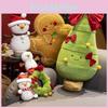 Festive Christmas Gingerbread Man Plush Toy Adorable And Soft Stuffed Animal For Holiday Decoration 15cm Height