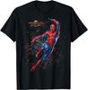 Marvel Spider-Man Far from Home Netzschwung Zerschmettert Porträt T-Shirt