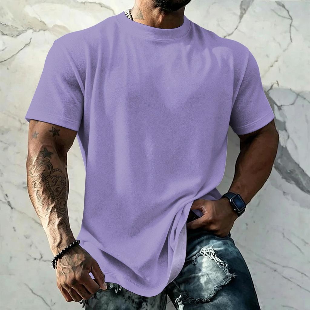 Men's Vintage Short Sleeve T Shirt Loose Fit Breathable Summer Sports Streetwear Casual Everyday Basic Top
