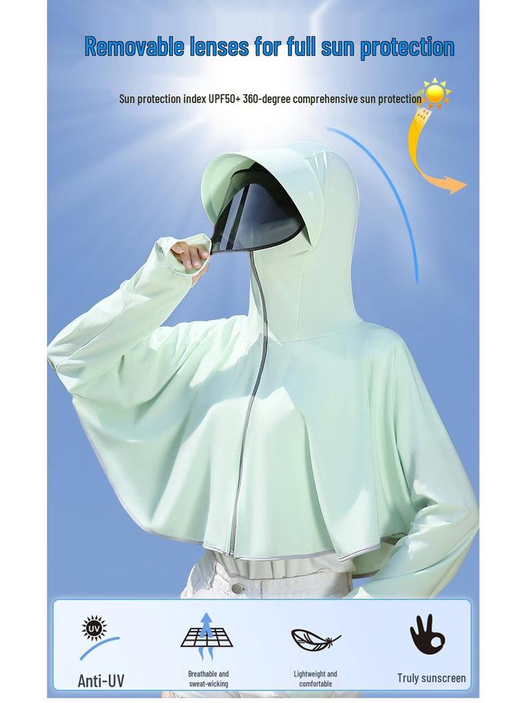 Women's Hooded UV Protection Cycling Jacket - Lightweight & Breathable