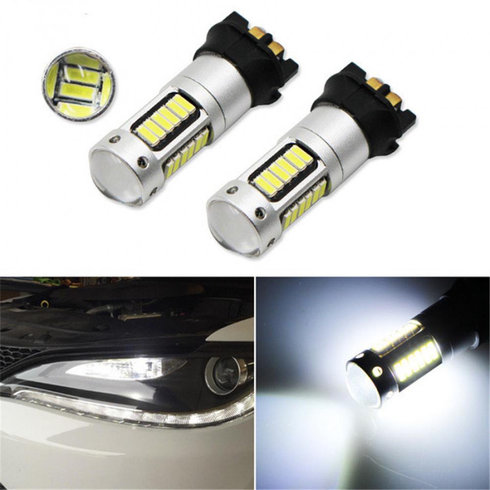 2Pcs White Pw24W Led Bulbs For Bmw F30 3 Series Drl Daytime Light
