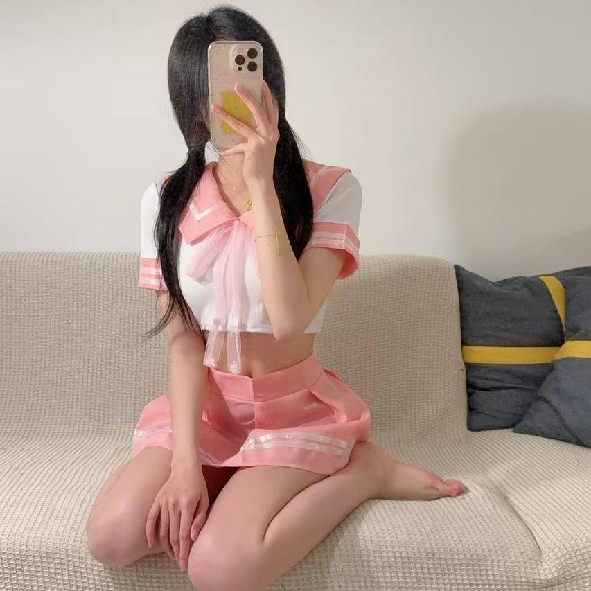 Chaomu Erotic Underwear, Campus Jk Sexy, Sweet, Pure and Tempting, Non-dehydrating Hand-held Suit, Pure and Cute Sailor Suit Set