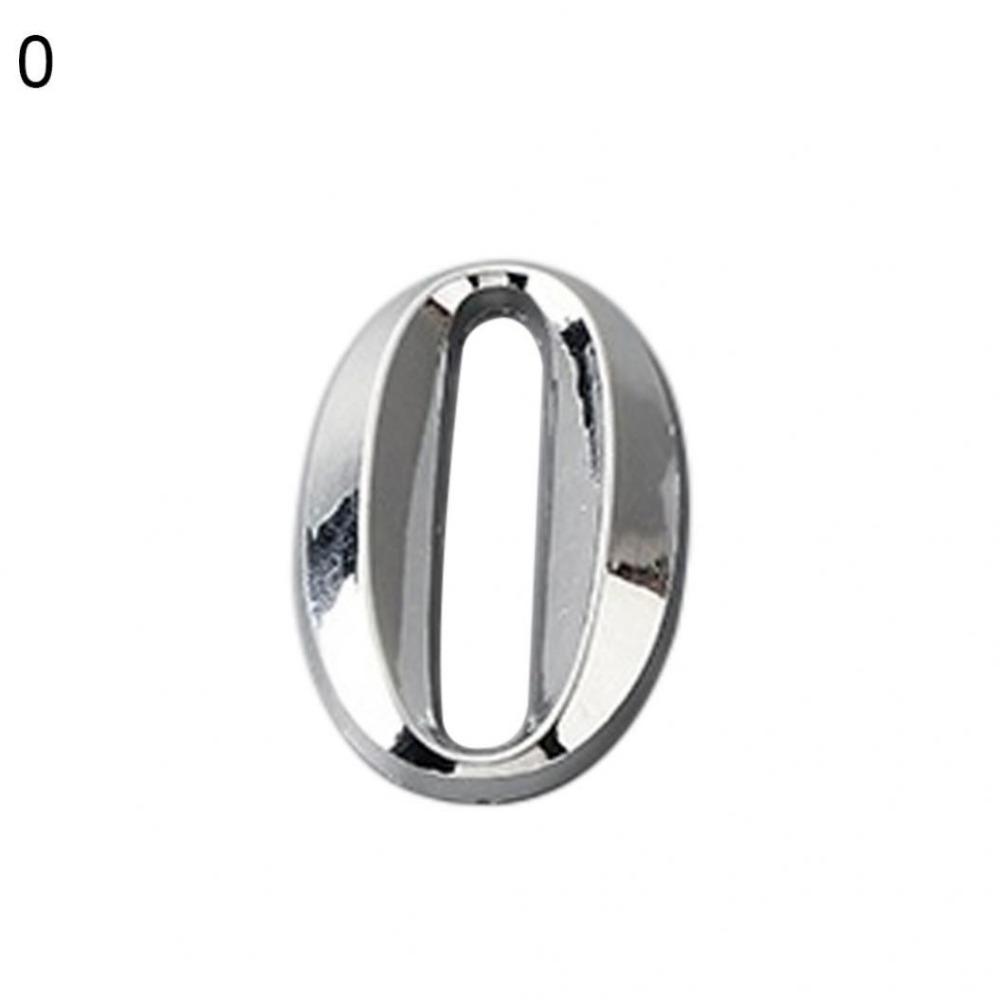 

Блестящая табличка с номером дома 0