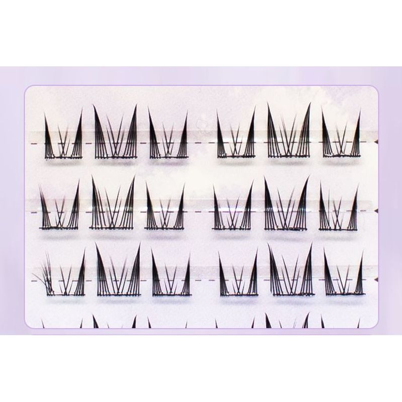 LuxeFlutter - Natural Wispy Cluster Glue-Free False Eyelashes