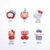 Cute Cat Puppy Bear Cherry Keychain Accessory
