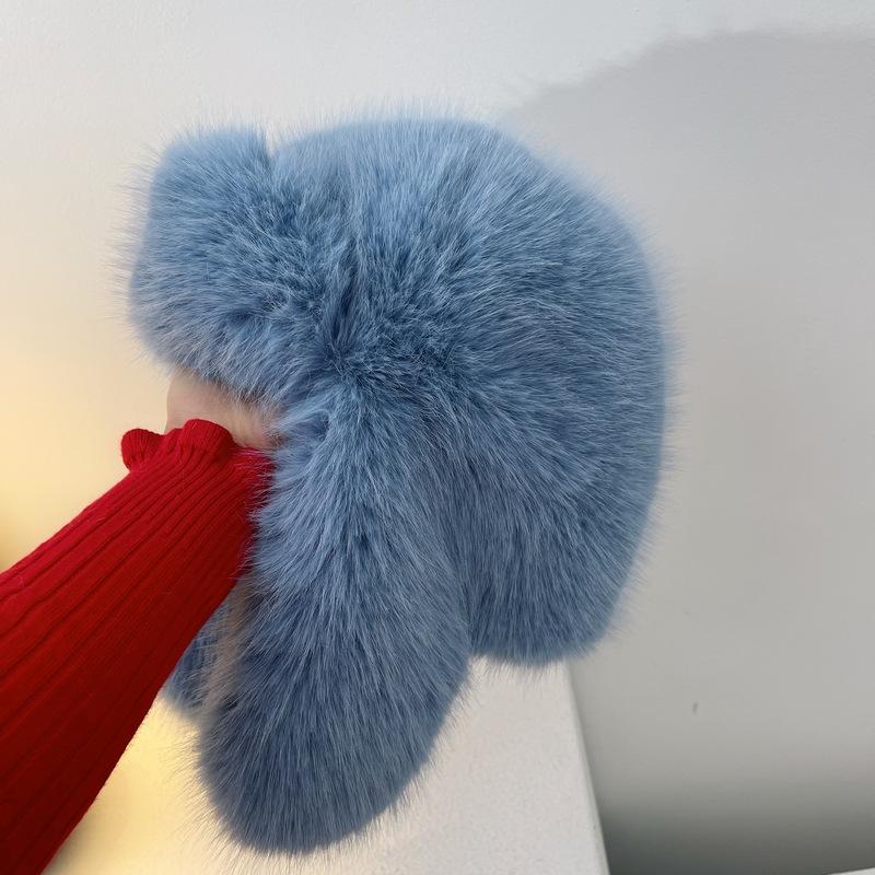 Cappello invernale da donna in peluche effetto visone, stile coreano Ins, con paraorecchie, Cappelli Bomber, Moda Caldo Morbido Finta Pelliccia, Berretti da Sci