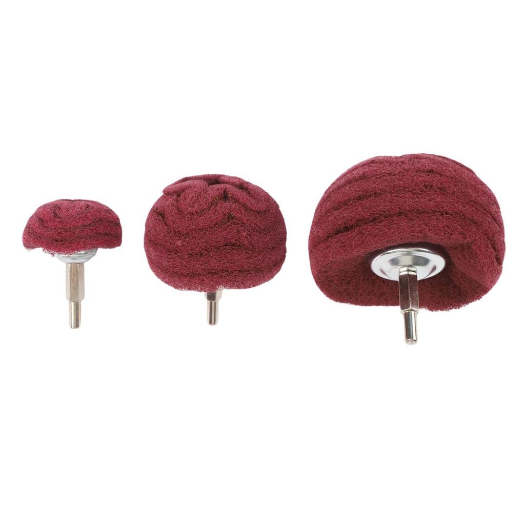 7-teiliges Set Pilzförmige Nylon-Polierscheiben für Metall Zur Rostentfernung und zum Polieren von gebürsteten Oberflächen mit sicherem Griff