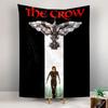The Crow Movie Poster Gothic Figure Black Red Wall Tapestry Dark Film Fan Decor for Bedroom Man Cave Gift