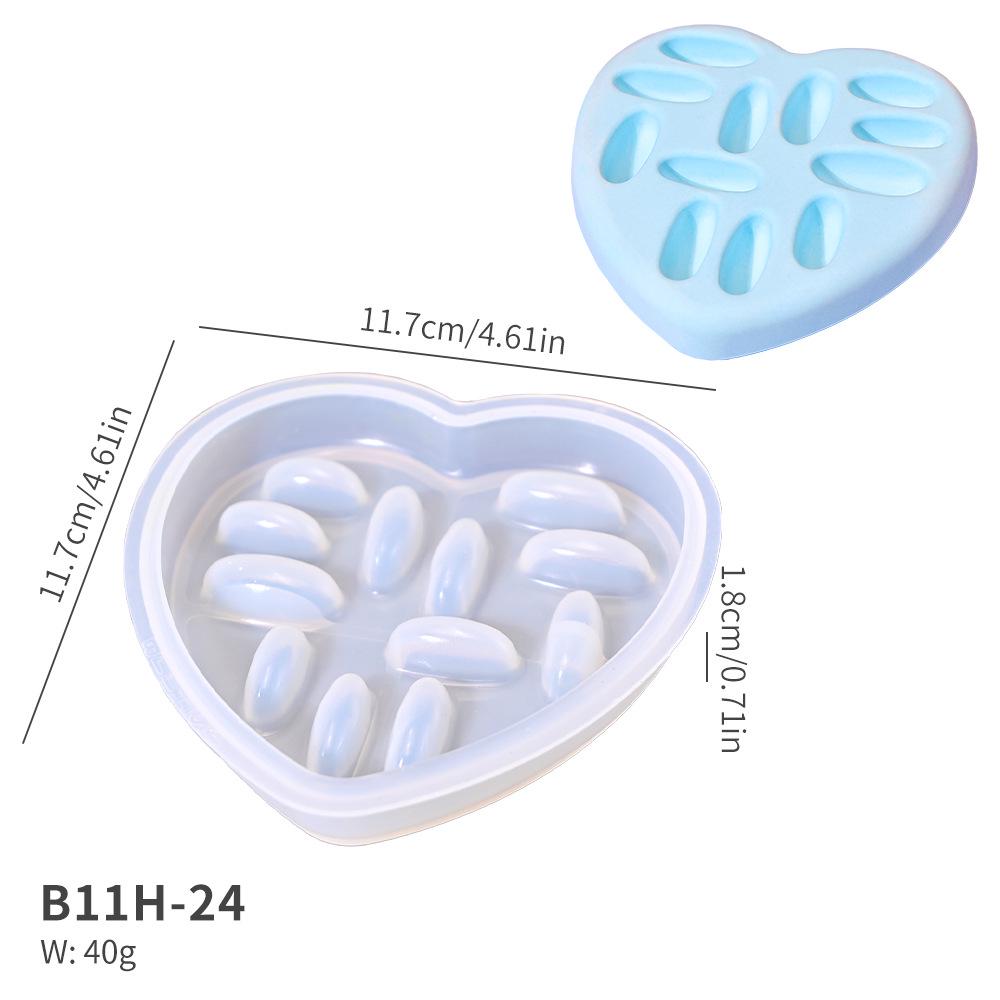 DIY Silicone Mold for Round and Heart-Shaped Jewelry Storage Trays - Crystal Epoxy Ring Organizer