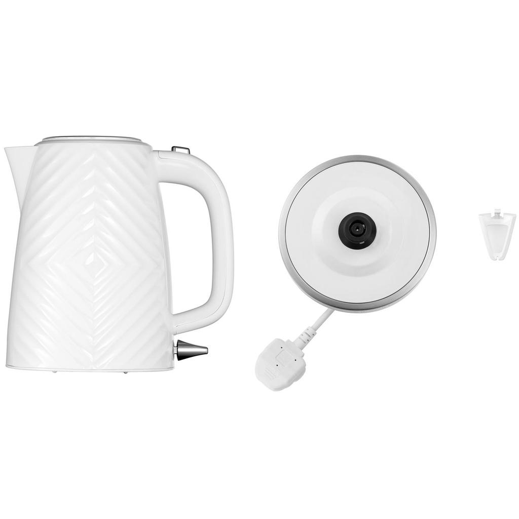 Russell Groove Electric Kettle 1.7L 2400W White