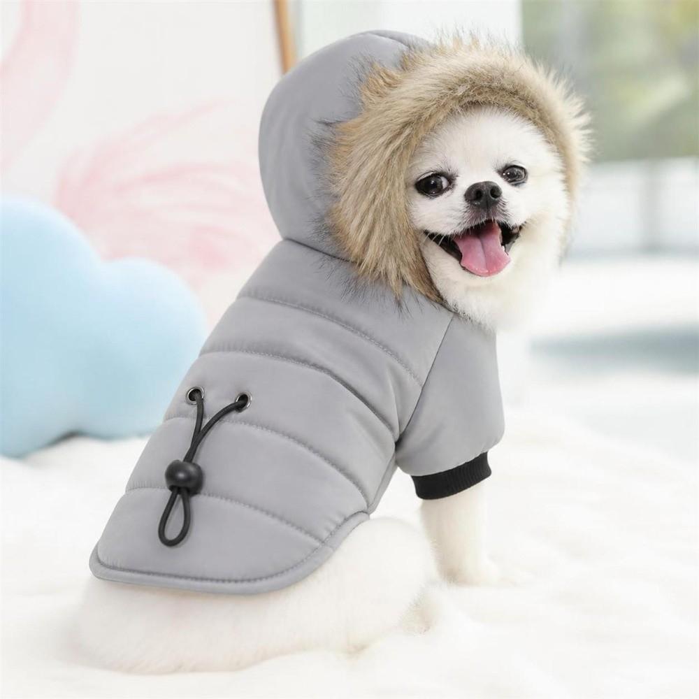 Winter Dog Warm Clothes Windproof Dog Bodysuit Fashion Pet Clothes  Puppy
