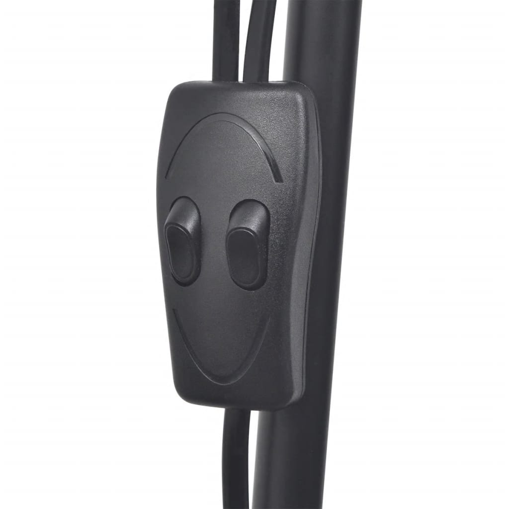 vidaXL Stehlampe Schwarz