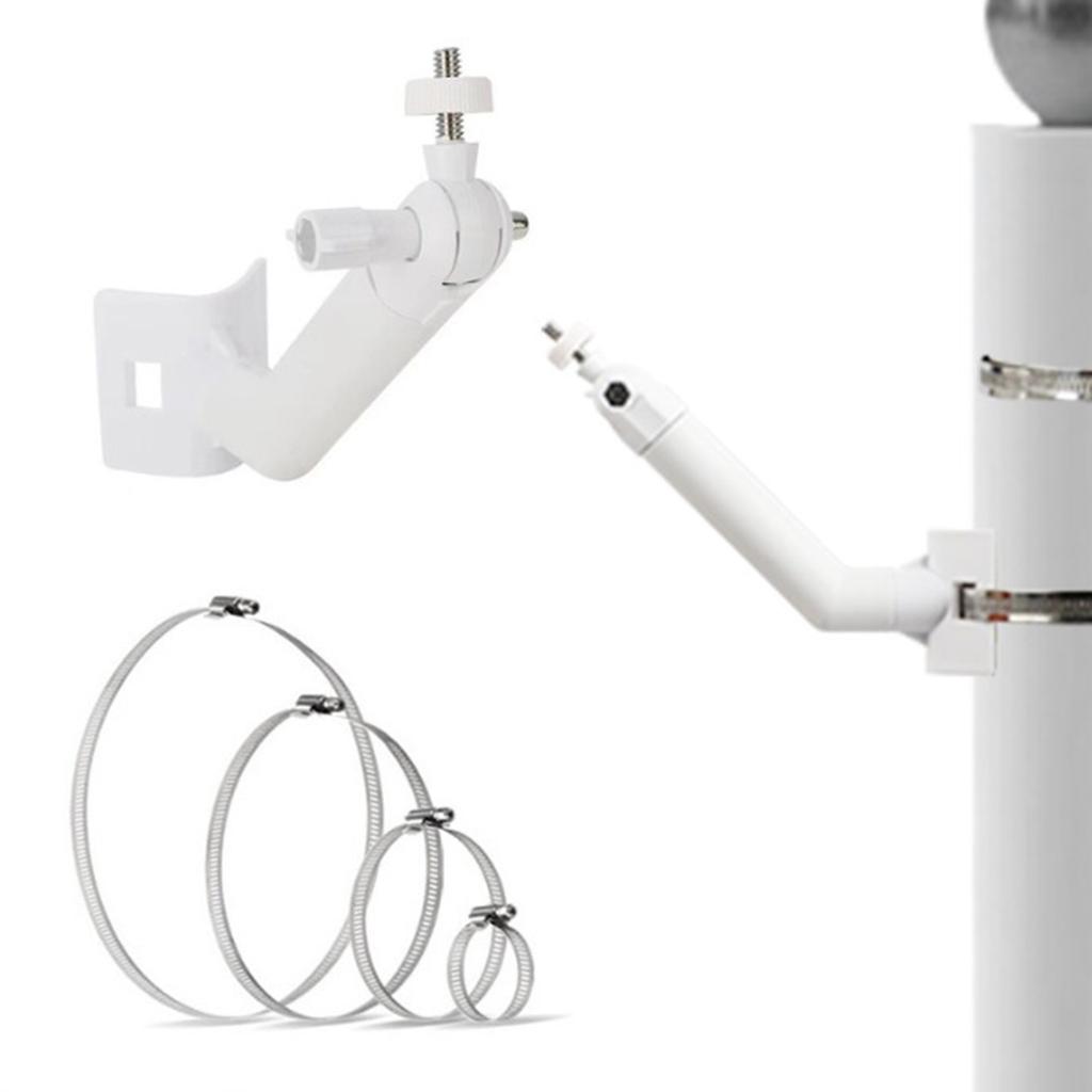 Outdoor Pole Mount 360 Degree Rotation Security Camera Bracket for Arlo/Ring/Wyze/Eufy Solar Panel