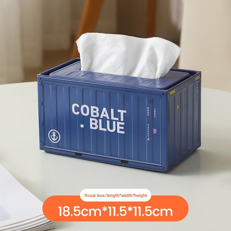 Paper Towel Box Container Iron-wrought Paper Drawer Box Tinplate Creative Paper Drawer Box Household Living Room Simple Style