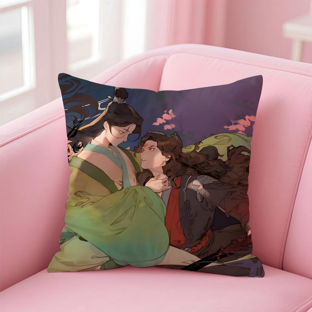 

Funny Chinese SScum Villains SelfSaving System Cushion Cover Pillow Case Soft Skin Friendly Fabric Concealed Zipper 30X30cm
