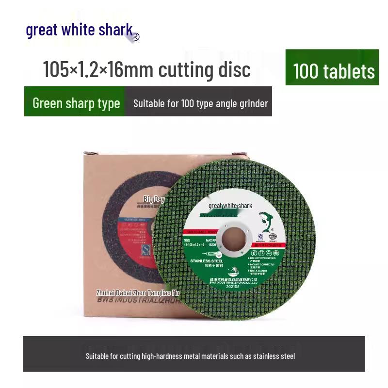 Great White Shark 100mm Stainless Steel Angle Grinder Blade - Sharp & Durable Cutting Wheel