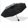 8 Rib Auto Folding Umbrella Burnley Football Print Custom Name Text Portable Rain Gear