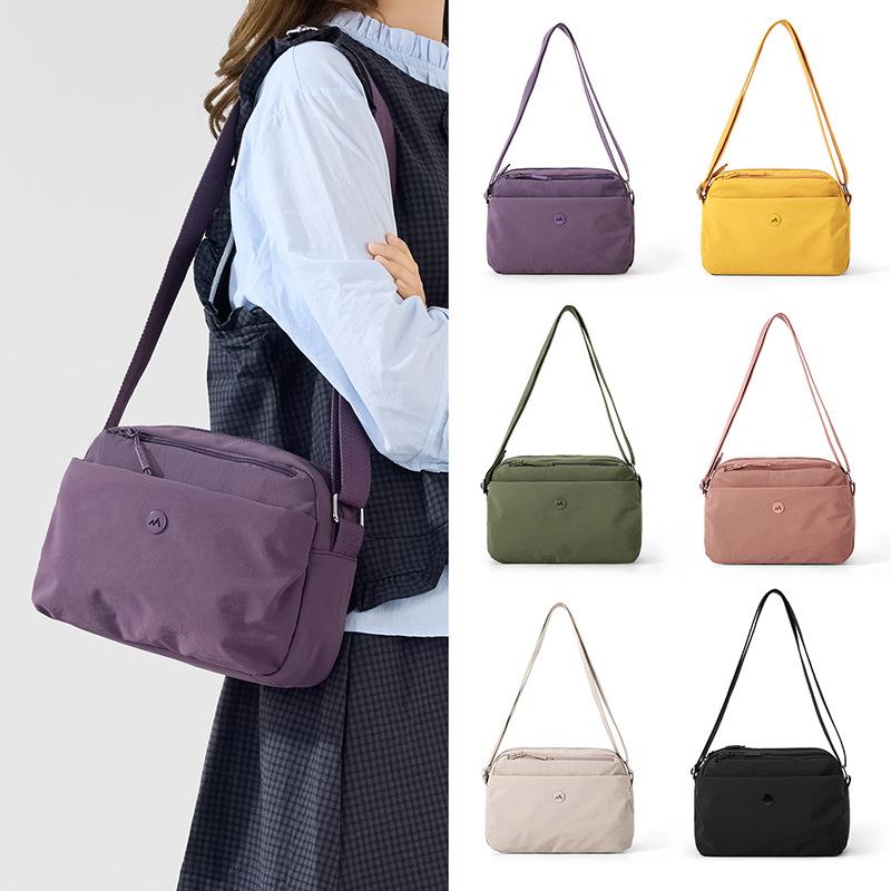 Nylon Bag Solid Color Shoulder Bag Women Crossbody Bag