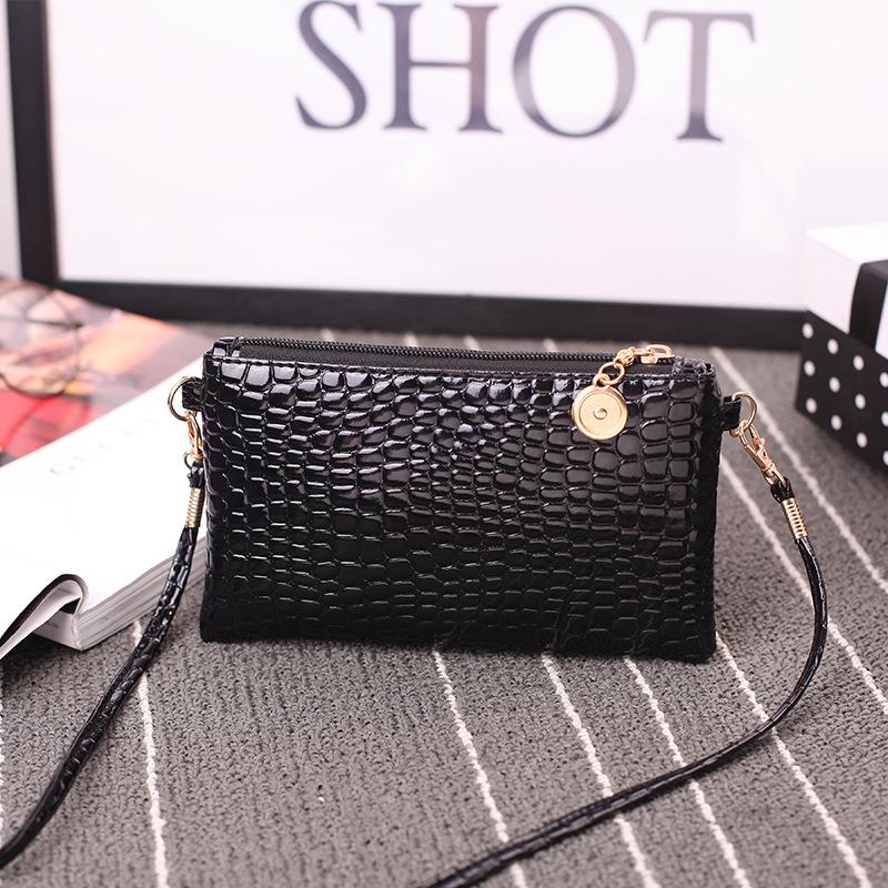 2024 Trendy Crocodile Pattern Women's Crossbody Bag: Single Shoulder Handbag & Phone Coin Purse